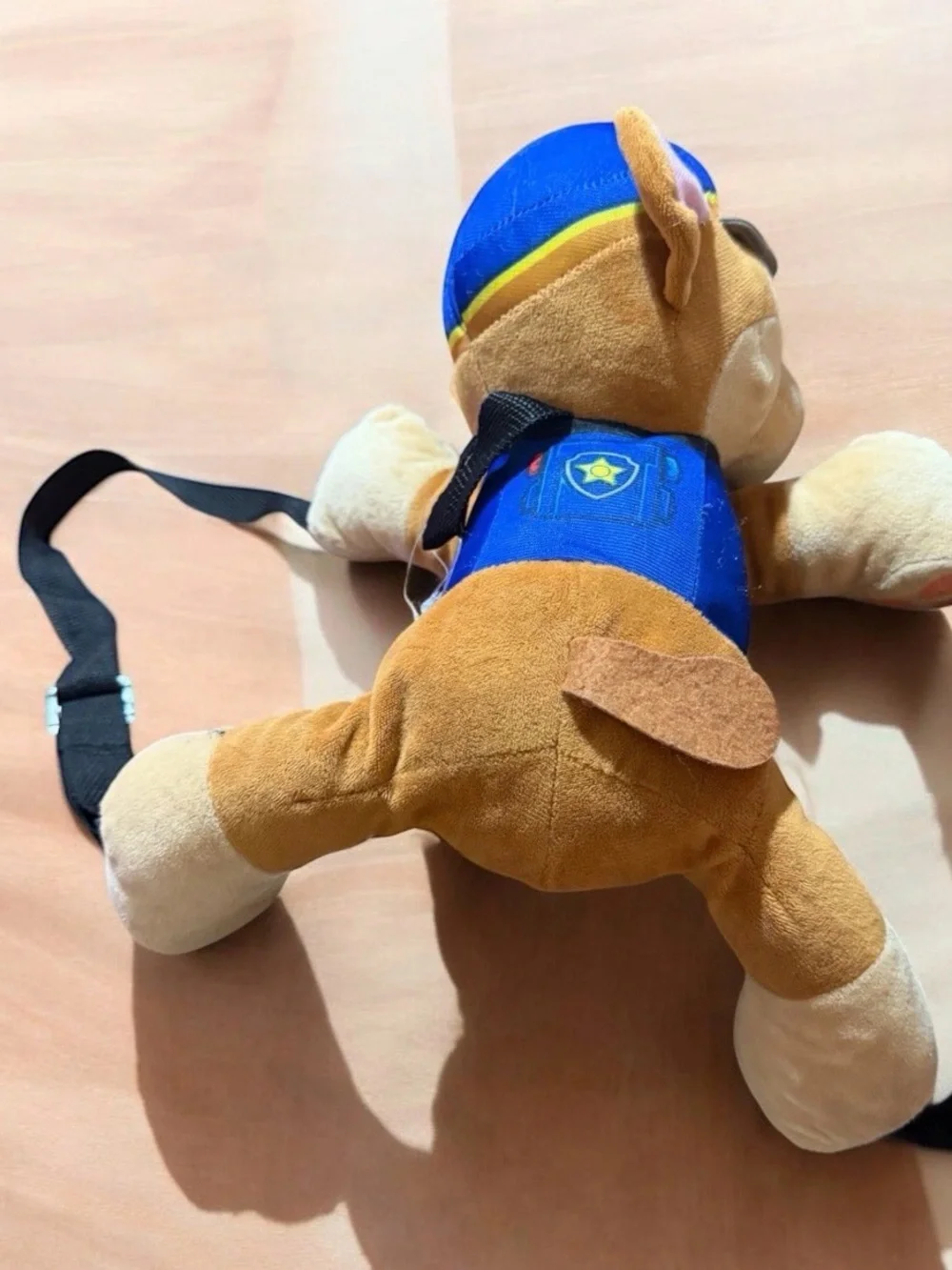Paw Patrol Brown and Blue Chase Plush Backpack
